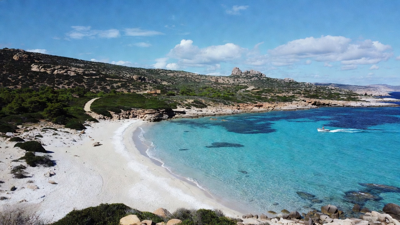Plage de Saleccia en Corse avec accès en bateau depuis Saint-Florent et piste 4x4 à travers le maquis