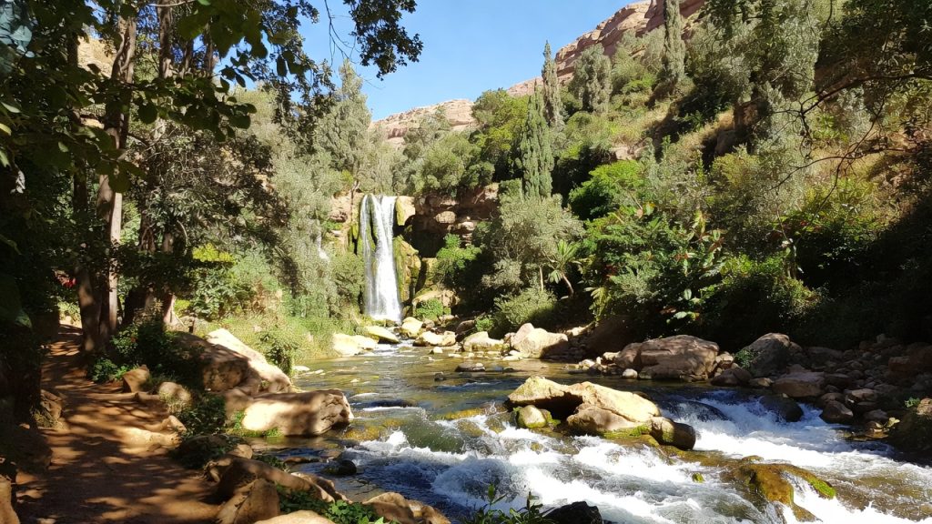 Cascades de Setti Fatma dans la vallée de l’Ourika près de Marrakech