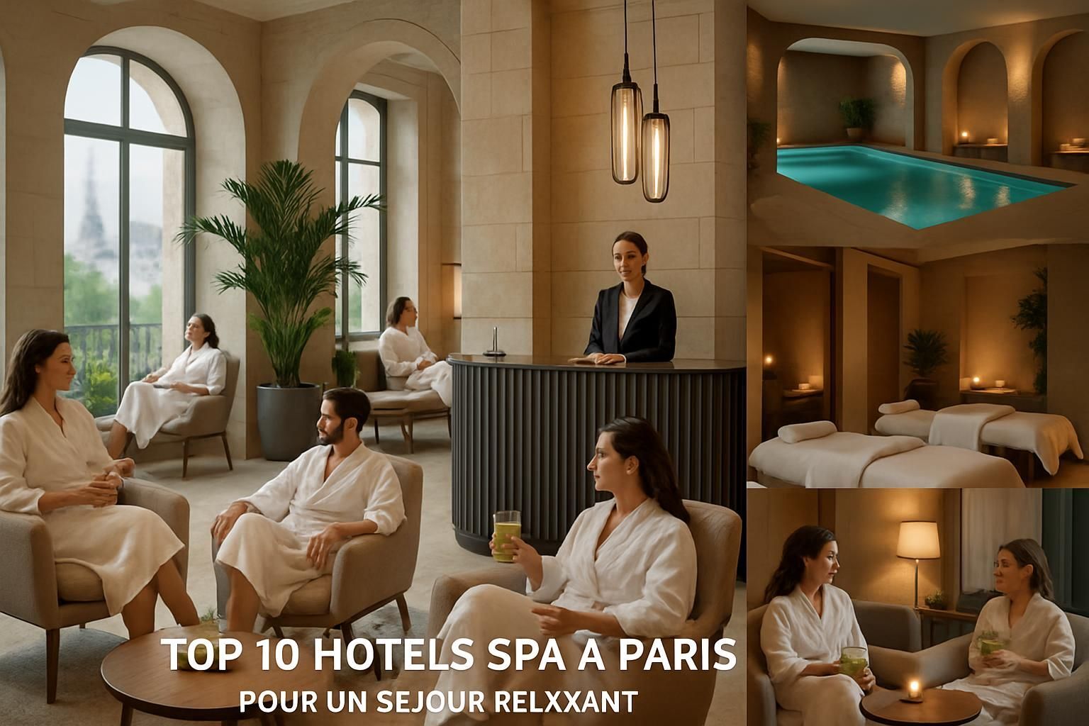 Découvrez notre sélection des 10 meilleurs hôtels spa à Paris pour profiter d'un séjour relaxant alliant confort, bien-être et luxe au cœur de la capitale.