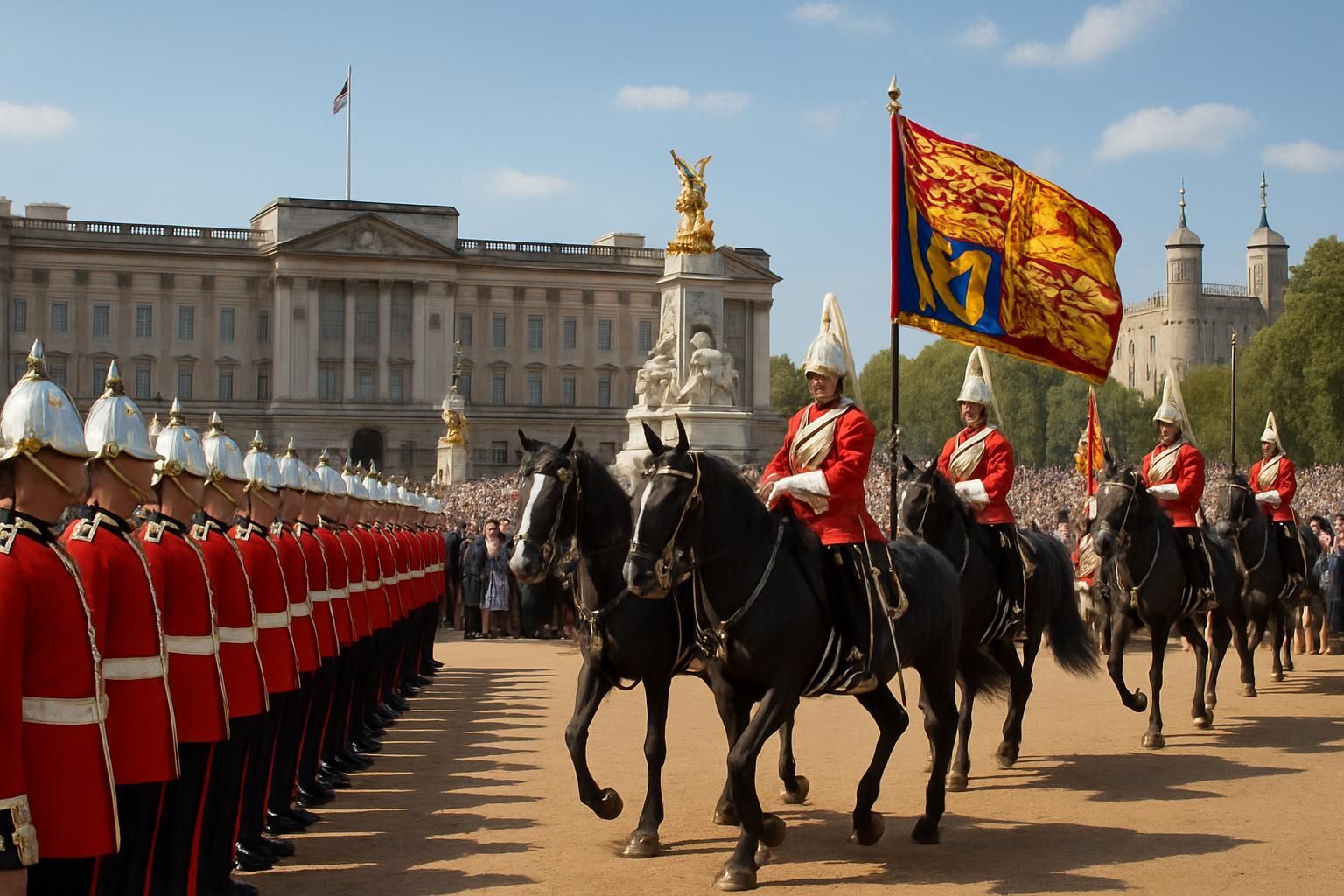 Découvrez la date officielle et le programme complet du Trooping the Colour 2026, la célébration annuelle prestigieuse de la fête nationale britannique.